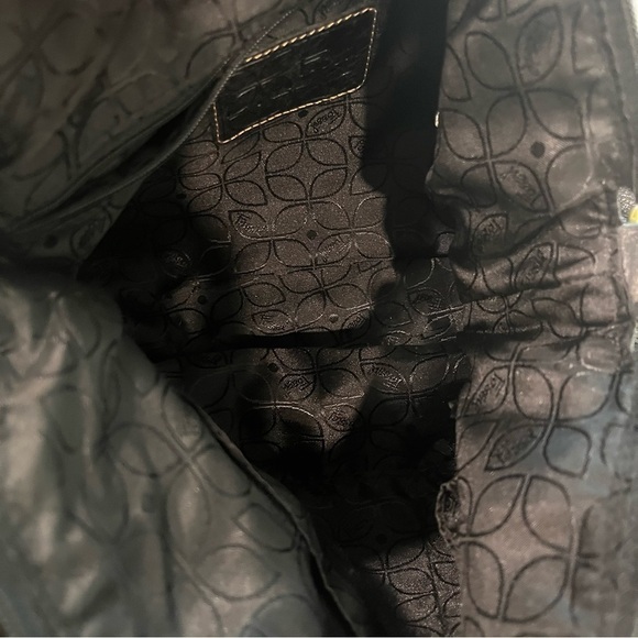 FOSSIL Y2K Genuine Leather Black Metallic Shoulder Bag - Picture 4 of 15